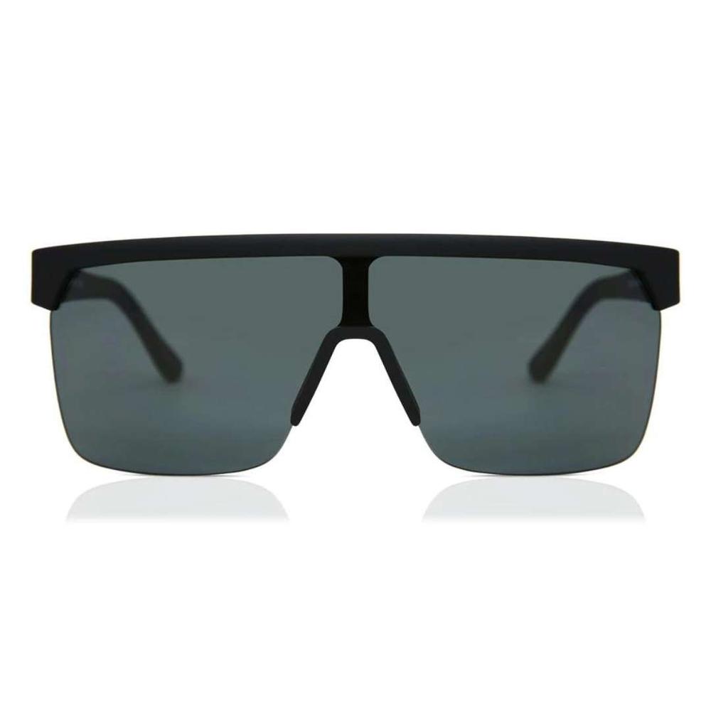 Spy 24 Flynn 50/50 Sunglasses SOFTMATTEBLACKHAPPYGRAYGREEN