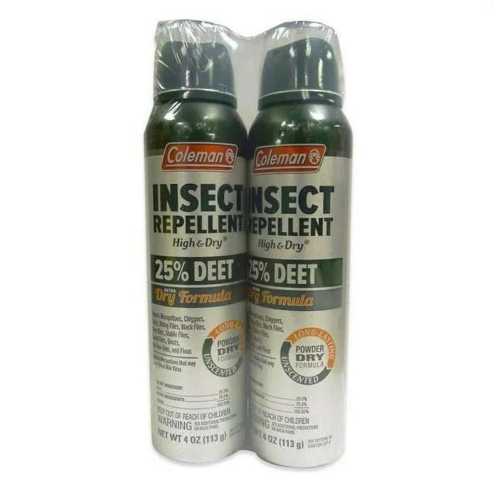  Coleman 25 Percent Deet Dry Insect Repellent 2 Pack