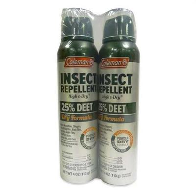 Coleman 25 Percent Deet Dry Insect Repellent 2 Pack