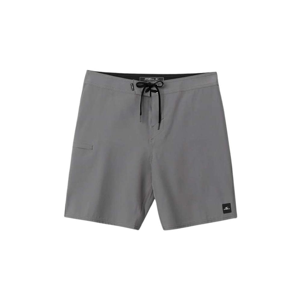 O'Neill Men's Hyperfreak Heat Solid 19 Swim Trunks GREY