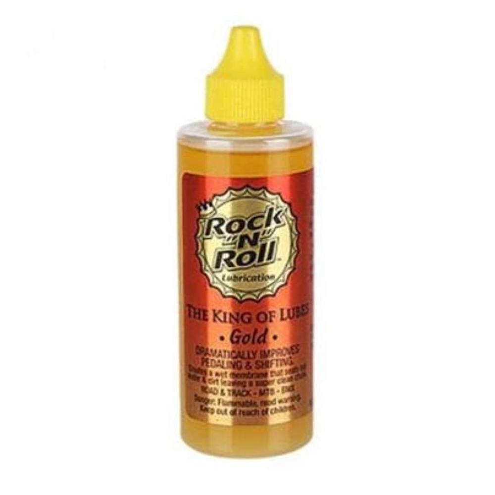  Qbp Rock- N- Roll Gold Bike Chain Lube - 4oz, Drip