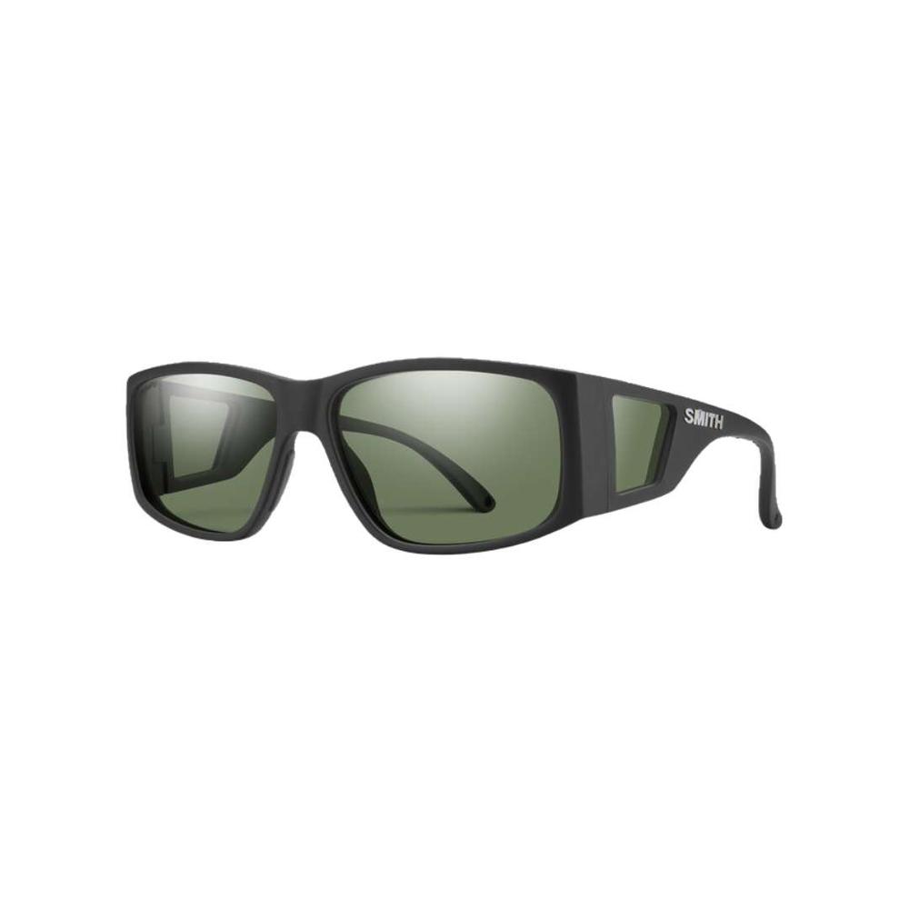 Smith 24 Monroe Peak Sunglasses MATTEBLACKCHROMAPOPPOLARIZEDGRAYGREEN