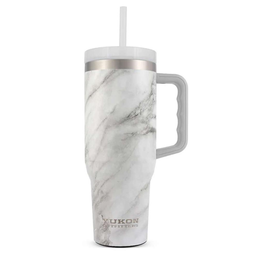 Yukon Outfitters 40 oz Fit Forty Tumbler - White Marble WHITEMABLE