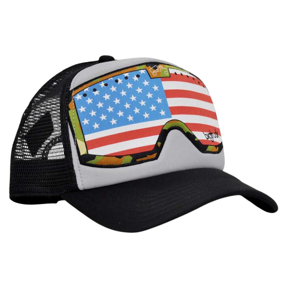  Bigtruck American Flag Goggle Trucker Hat