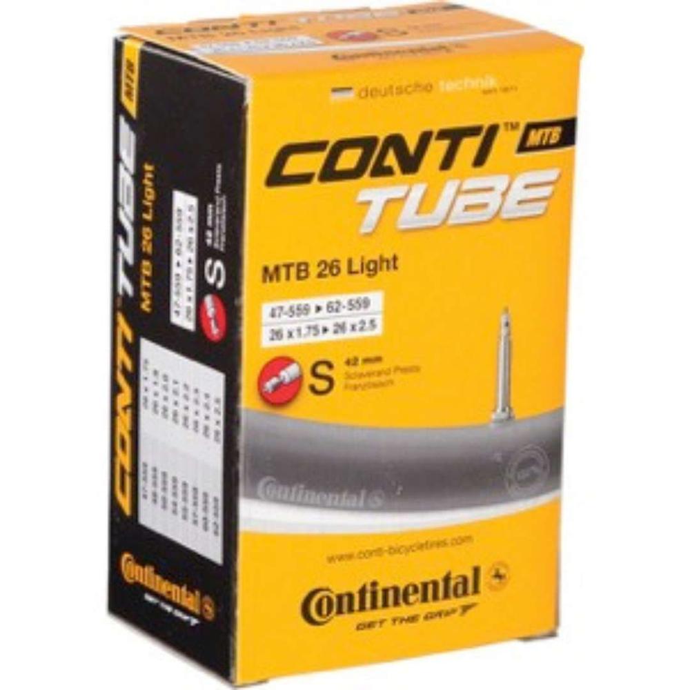  Continental Light Tube 26 X 1.75 - 2.5 42mm Presta Valve