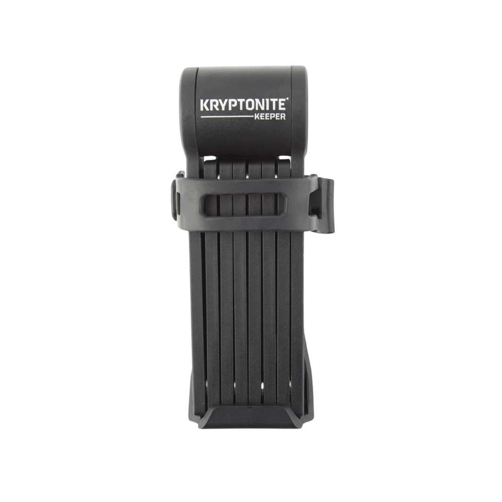  Kryptonite 24 Keeper Mini Folding Lock - Includes Bracket, Black