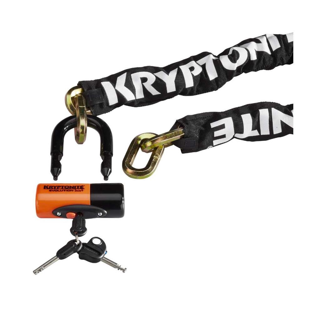  Kryptonite 24 New York Chain 1220 And Evolution Disc Lock 3.25