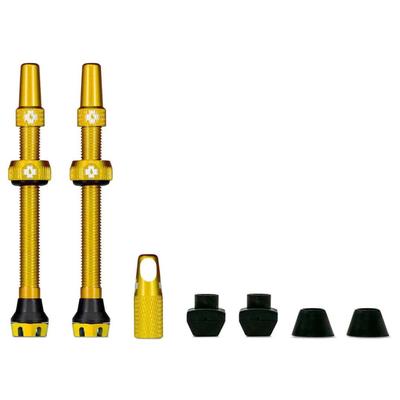 Muc-Off V2 Tubeless Valve Kit - Gold 44mm (Pair)