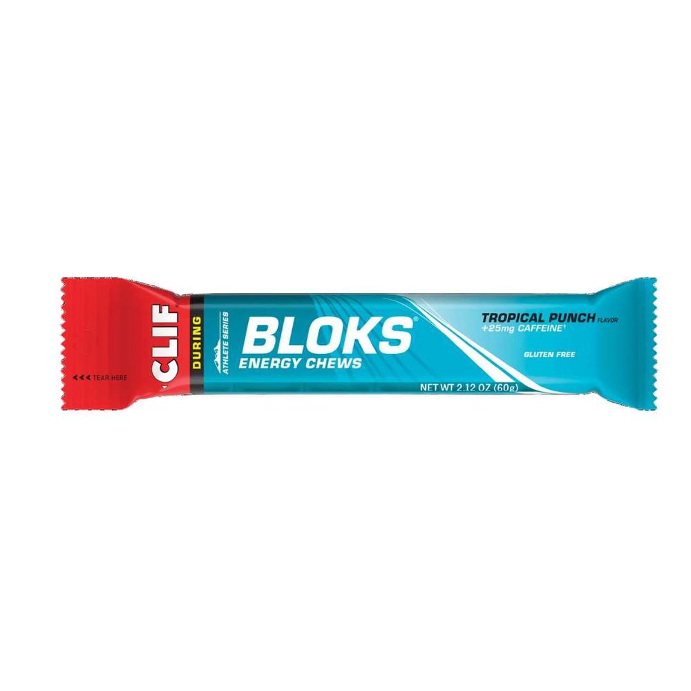  Clif Shot Bloks : Tropical Punch Energy Chews With 25mg Caffeine