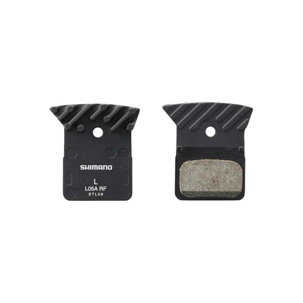  Shimano L05a- Rf Disc Brake Pad & Spring - Resin Compound, Finned Alloy Back