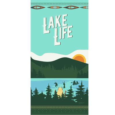 Wilcor Lake Life Day Scene Beach Towel - 30