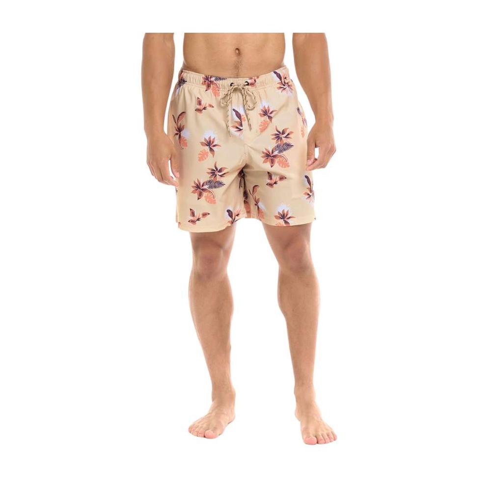 Eidon I'm Leafing Swim Trunks - Chalk CHALK