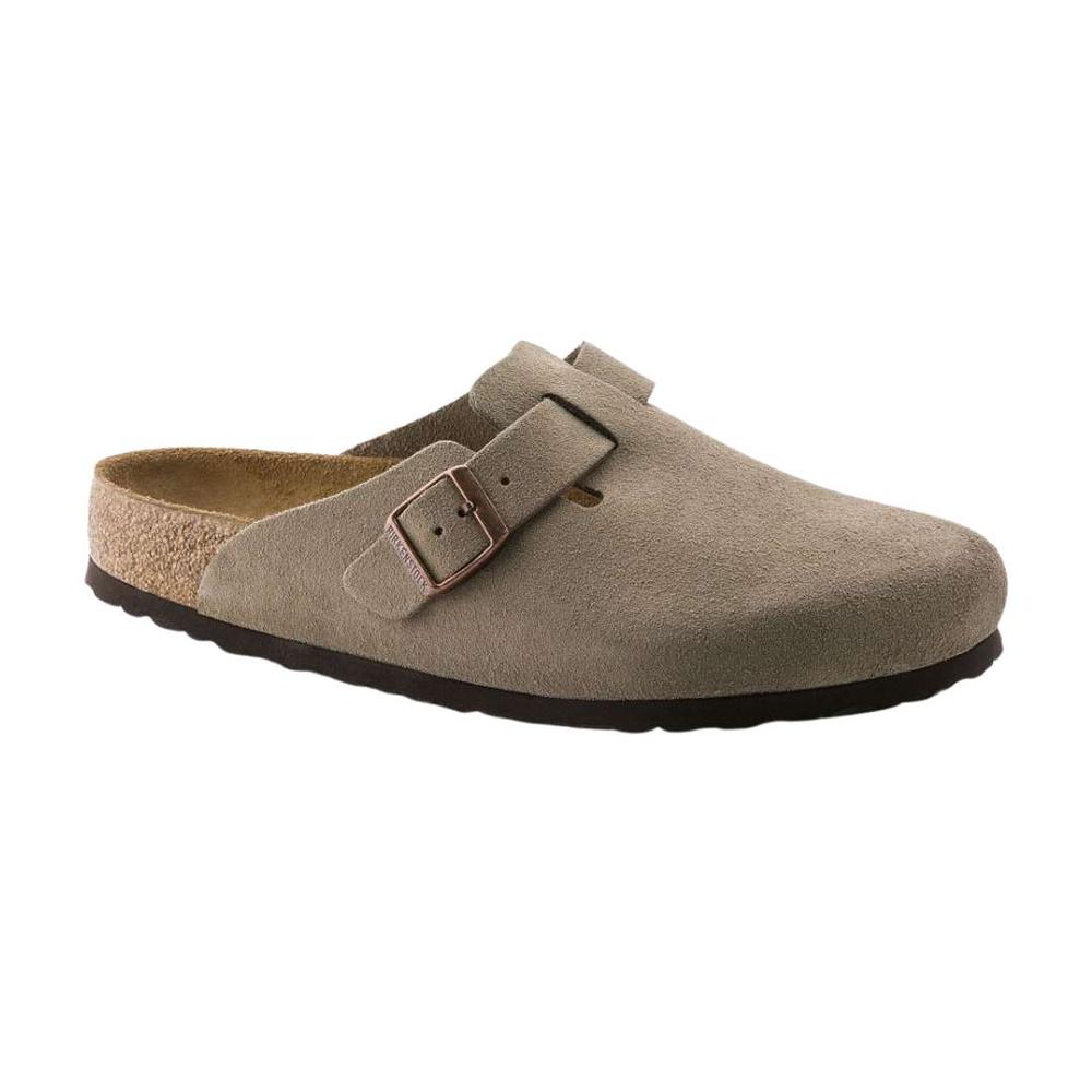 Birkenstock Boston Suede Softfootbed Clog TAUPE