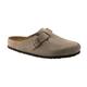 Birkenstock Boston Suede Softfootbed Clog TAUPE