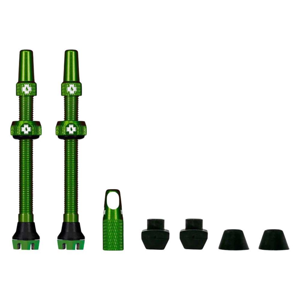  Muc- Off V2 Tubeless Valve Kit - Green, 44mm, Pair