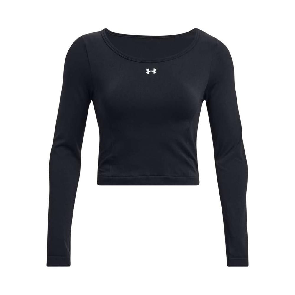 Under Armour Women's UA Train Seamless Long Sleeved Shirt BLACKWHITE