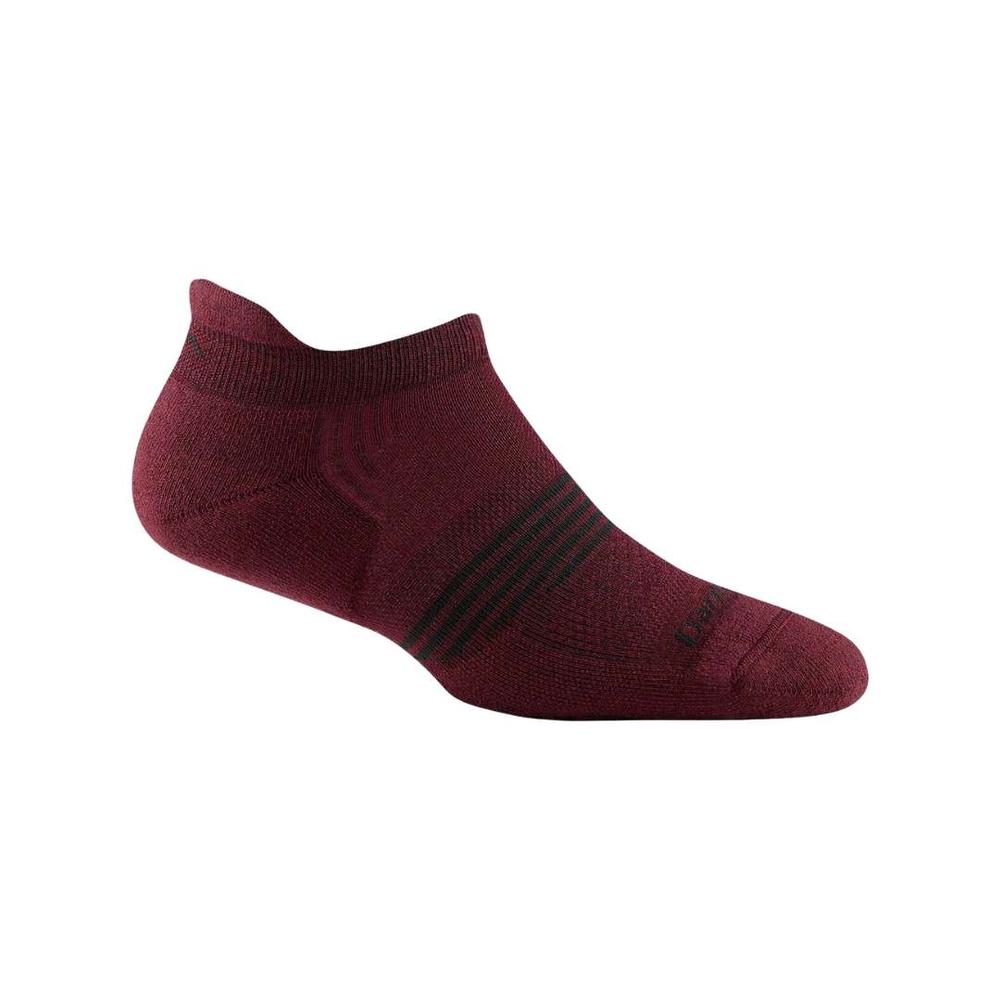 Darn Tough Women's No Show Tab Ultra-Lightweight Running Socks BURGUNDY