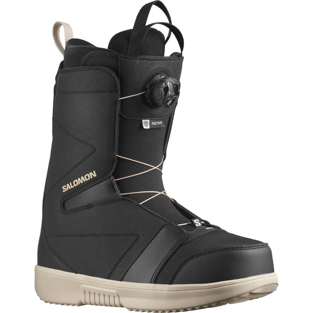 Salomon Faction BOA Men's Snowboard Boots 2025 - Black BLACK/BLACK/RAIN