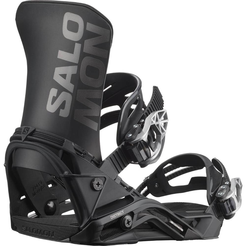 Salomon District Snowboard Bindings 2025 - Black BLACK