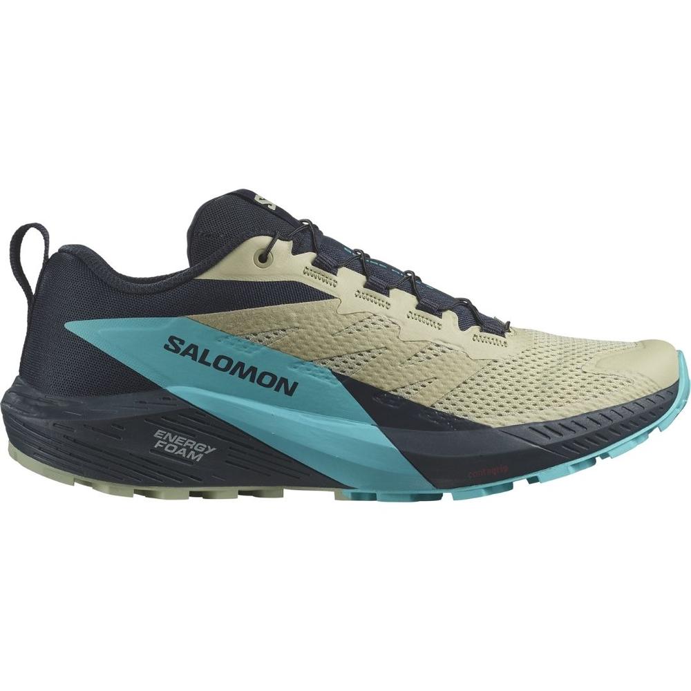 Salomon Sense Ride 5 Men's Trail Running Shoes ALFALFA/CARBON/PEABLU