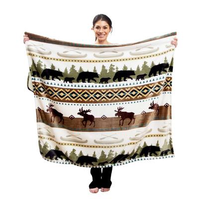 Carstens Hidden Lake Plush Throw Blanket 56x68