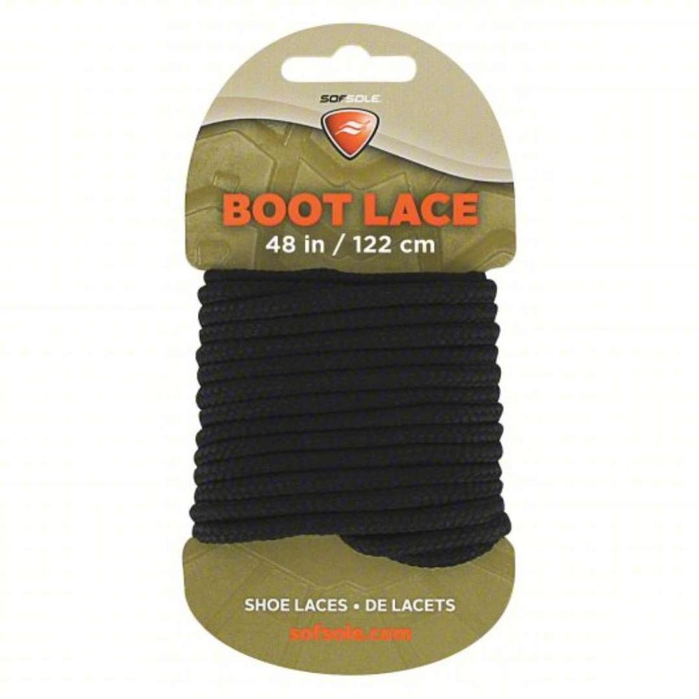  Sof Sole Black Boot Laces - 48 