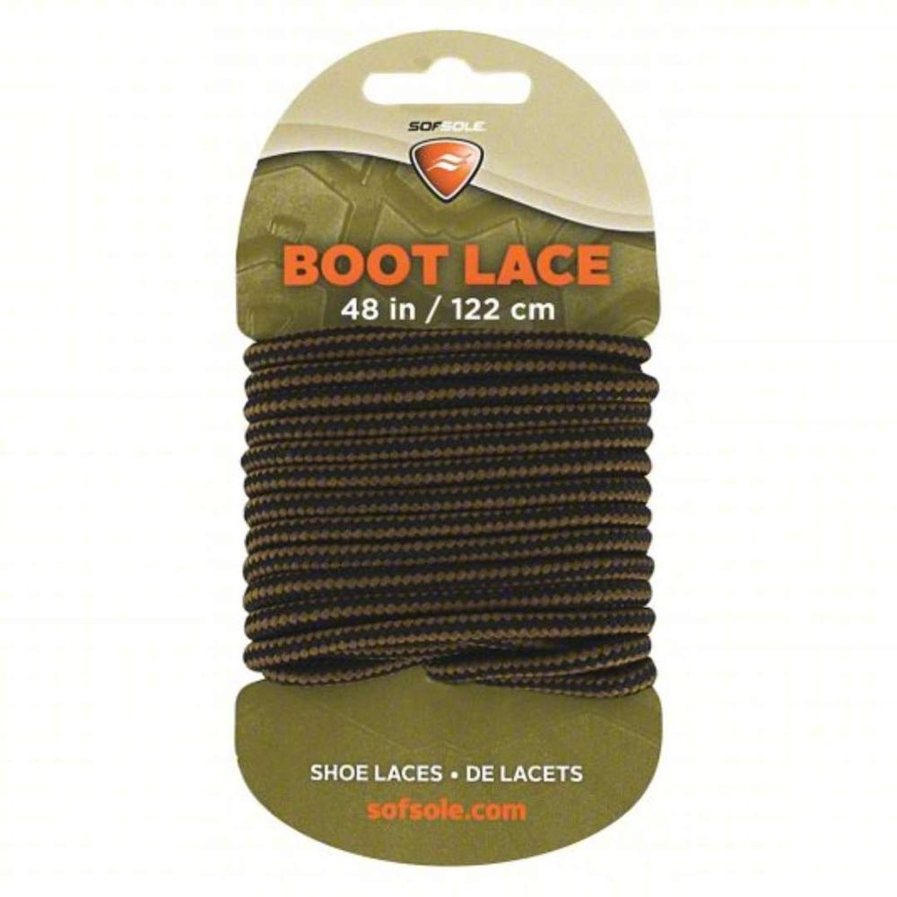  Sof Sole Black/Brown Boot Laces - 48 