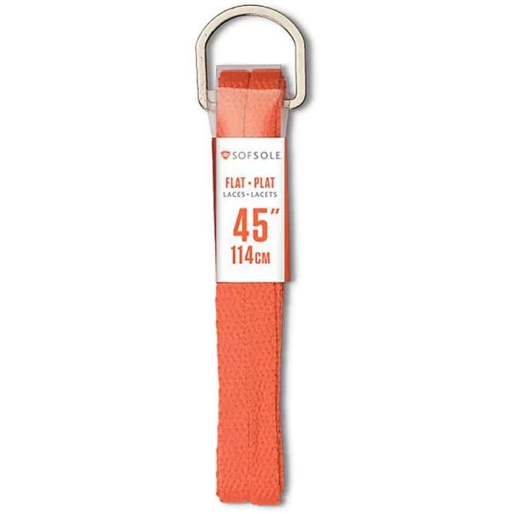  Sof Sole Dring Neon Orange Flat Shoe Laces - 45 