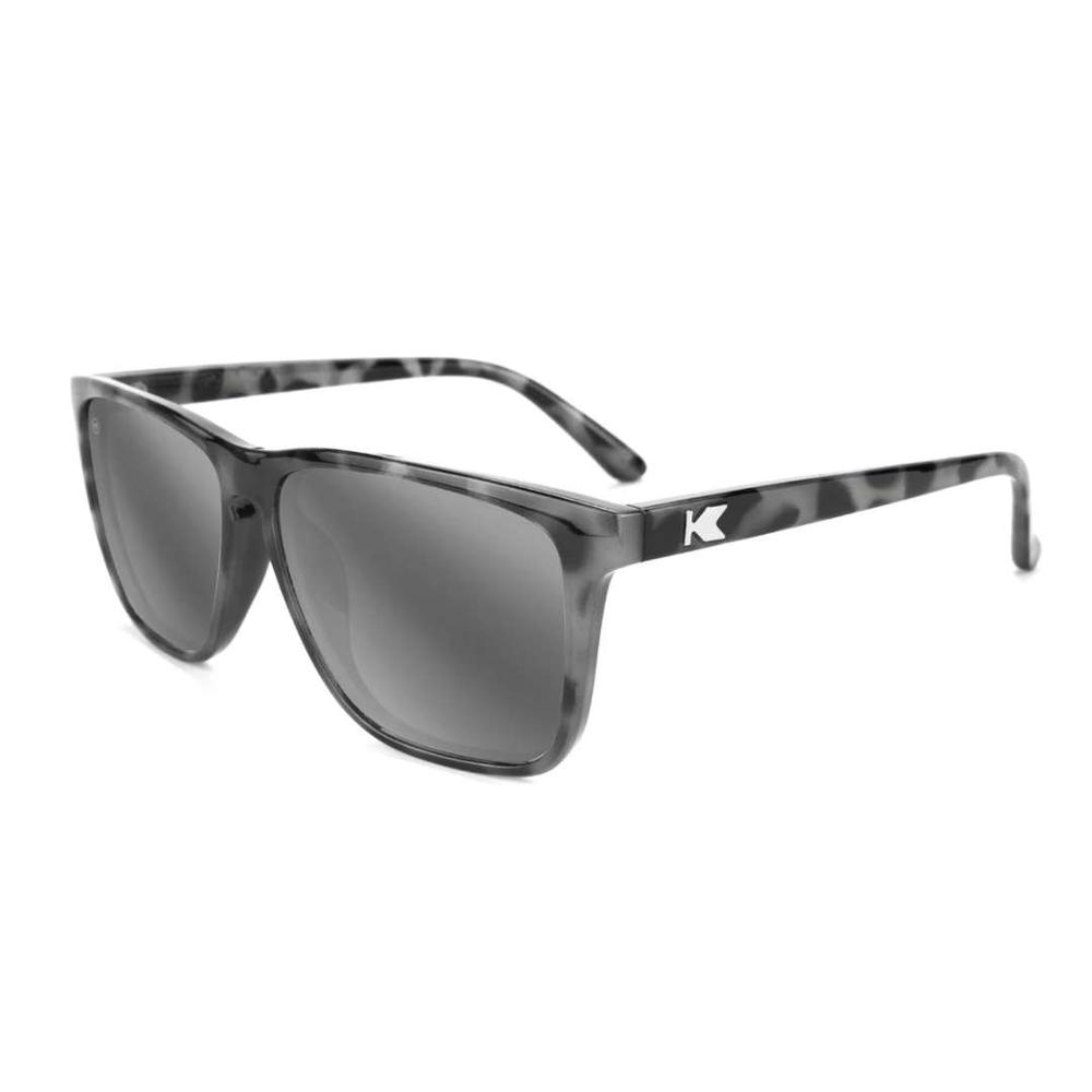  Knockaround Granite Tortoise Shell/Silver Smoke Fast Lanes Sunglasses