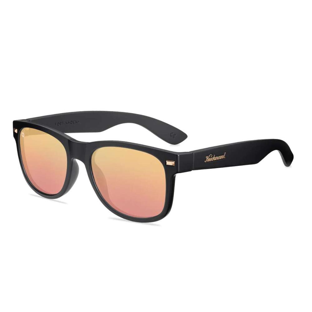  Knockaround Matte Black/Rose Gold Fort Knocks Sunglasses