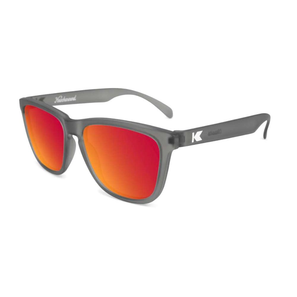  Knockaround Frosted Grey/Red Sunset Premiums Sunglasses