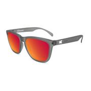 Knockaround Frosted Grey/Red Sunset Premiums Sunglasses