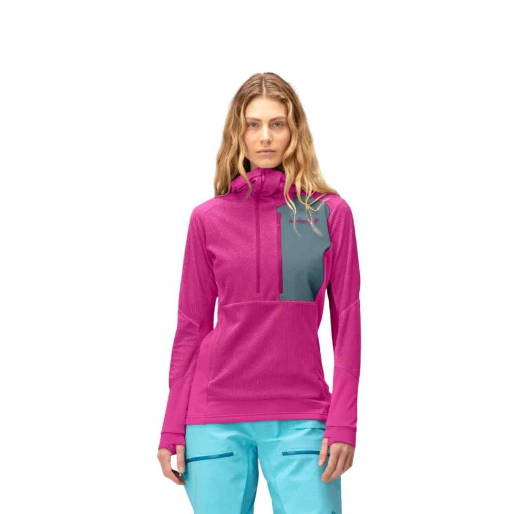 Norrona Women's Lofoten Thermal Pro Hood Jacket FESTIVALFUCHSIA