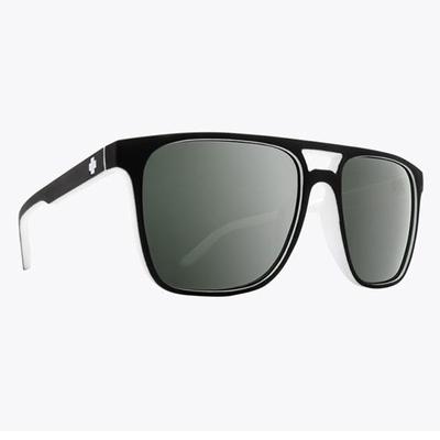 SPY Czar Sunglasses Whitewall / HD+ Gray Grn Platinum Spectra Mirror