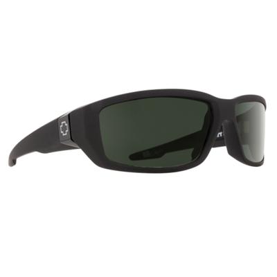 SPY Dirty Mo Polarized Sunglasses Soft Matte Black / Happy Grey Green Polar