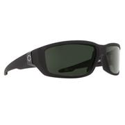 SPY Dirty Mo Sunglasses Soft Matte Black / Happy Grey Green