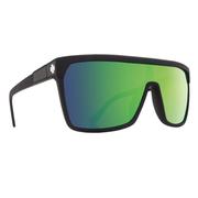 SPY Flynn Sunglasses Matte Black / Happy Bronze w Green Spectra