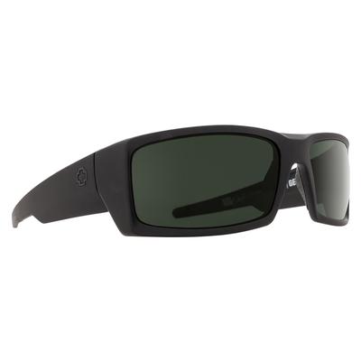 SPY General Sunglasses Soft Matte Black / Happy Gray Green