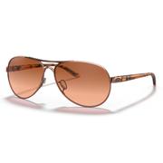 Oakley Feedback Rose Gold Brown Gradient Sunglasses