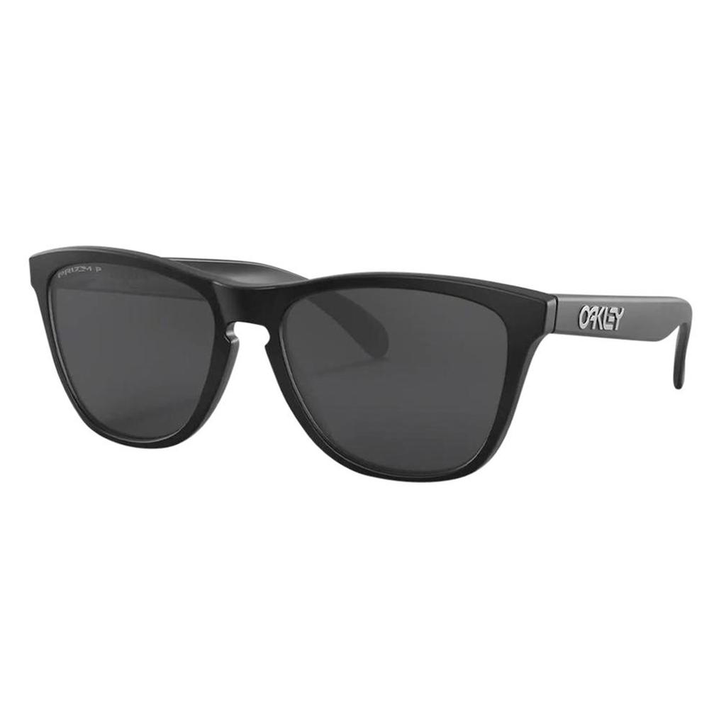  Oakley Frogskins Matte Black/Prizm Black Polarized Sunglasses