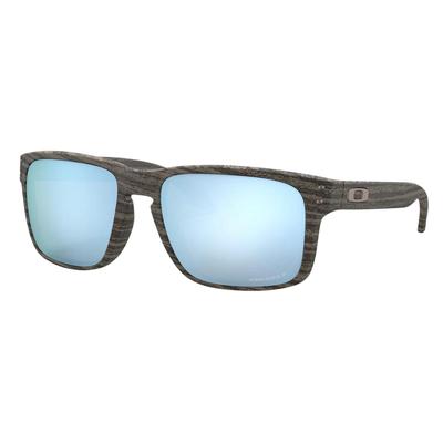 Oakley Holbrook Woodgrain/Prizm Deep Water Polarized Sunglasses