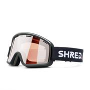 SHRED. Monocle Snow Goggles - Black / Low Light Silver