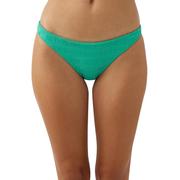 O'Neill Women's Saltwater Solids Textured Flamenco Cheeky Bottoms