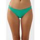 O'Neill Women's Saltwater Solids Textured Flamenco Cheeky Bottoms GUMDROPGREEN