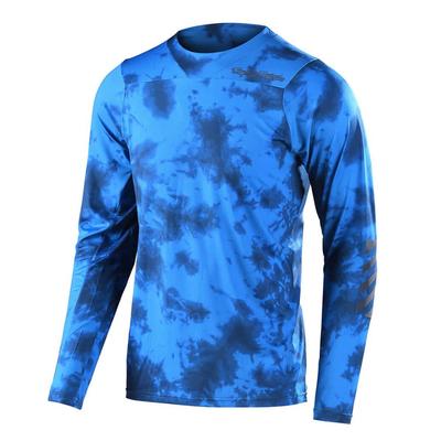 Troy Lee Designs Men's Skyline LS Tie Dye Slate Blue Jersey