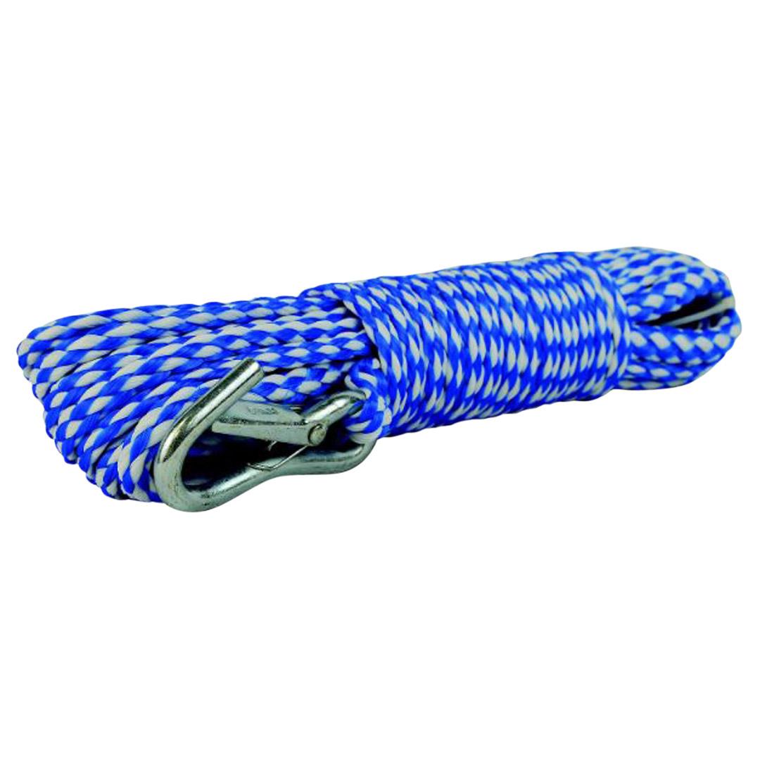 Attwood Hollow Braided Polypropylene Anchor Line with Spring Hook