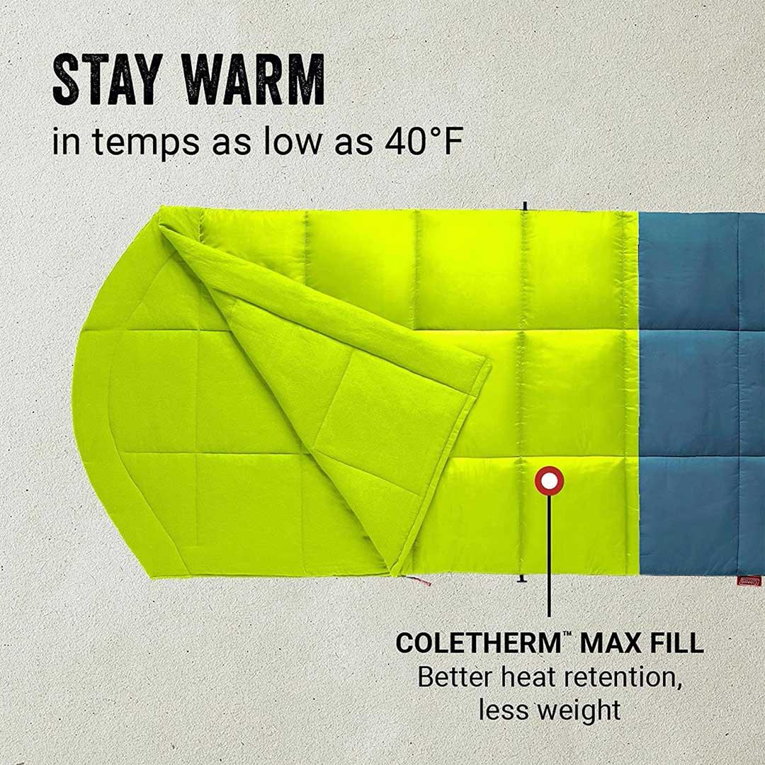 Coleman Kompact™ 40°F Big & Tall Contour Sleeping Bag