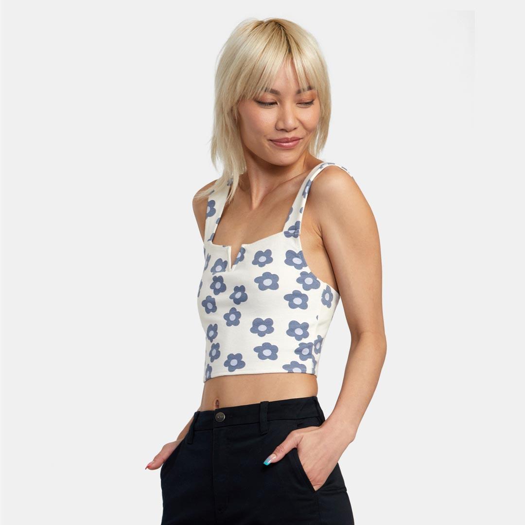 RVCA Women's Pleasure Cropped Tank Top