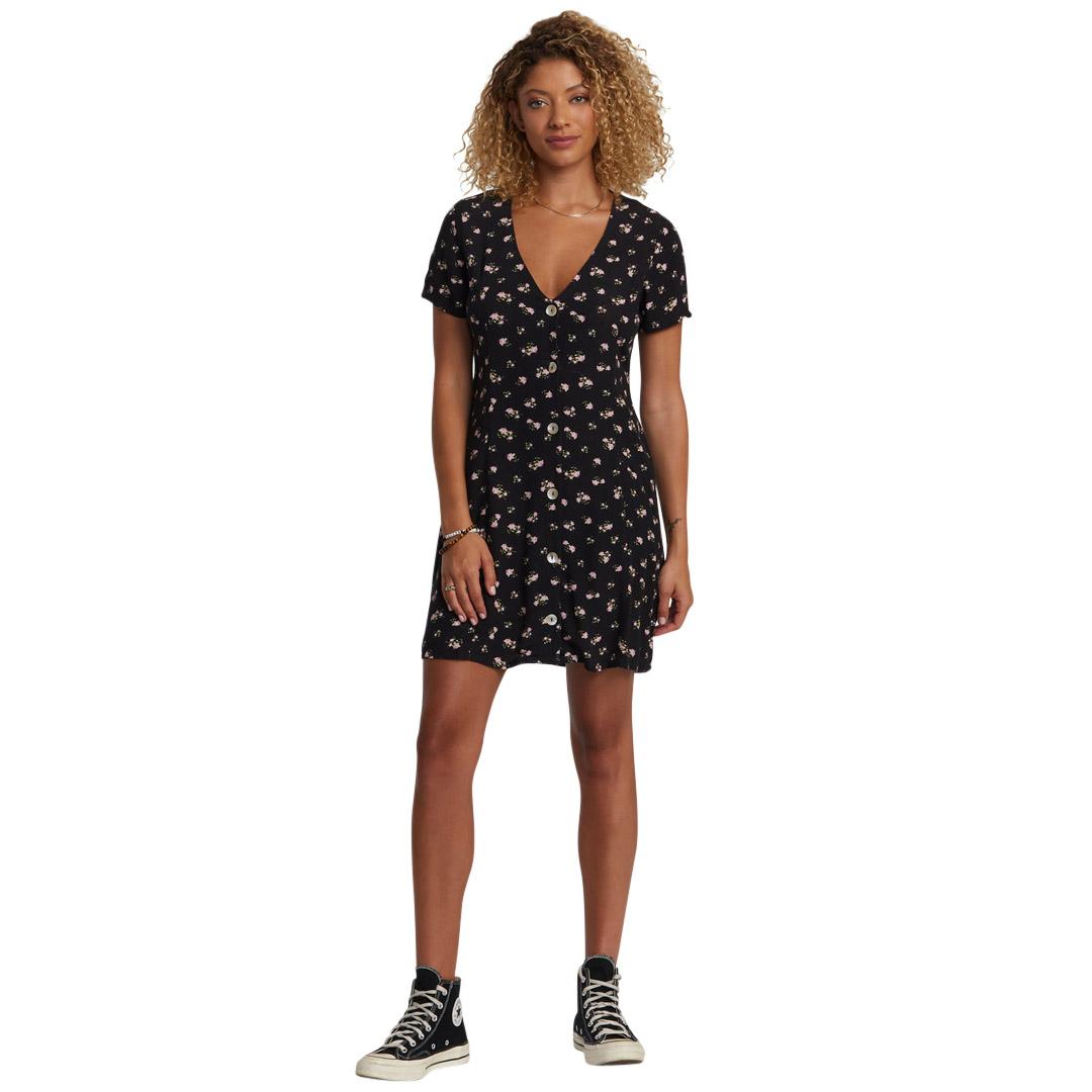 RVCA Women's Understated Rose Namajunas Midi Dress