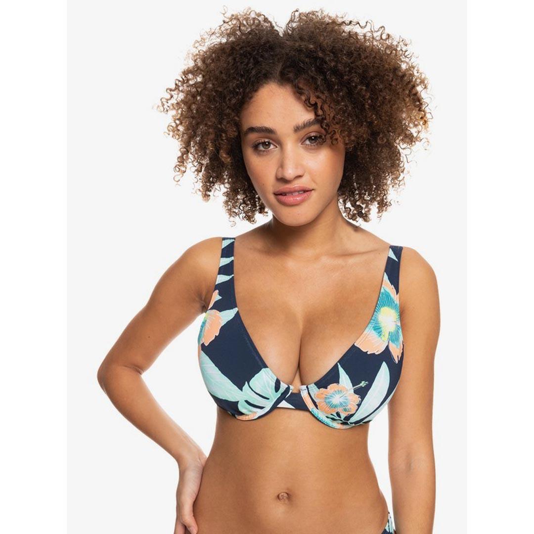 Roxy Printed Beach Classics Underwired D-Cup Bikini Top